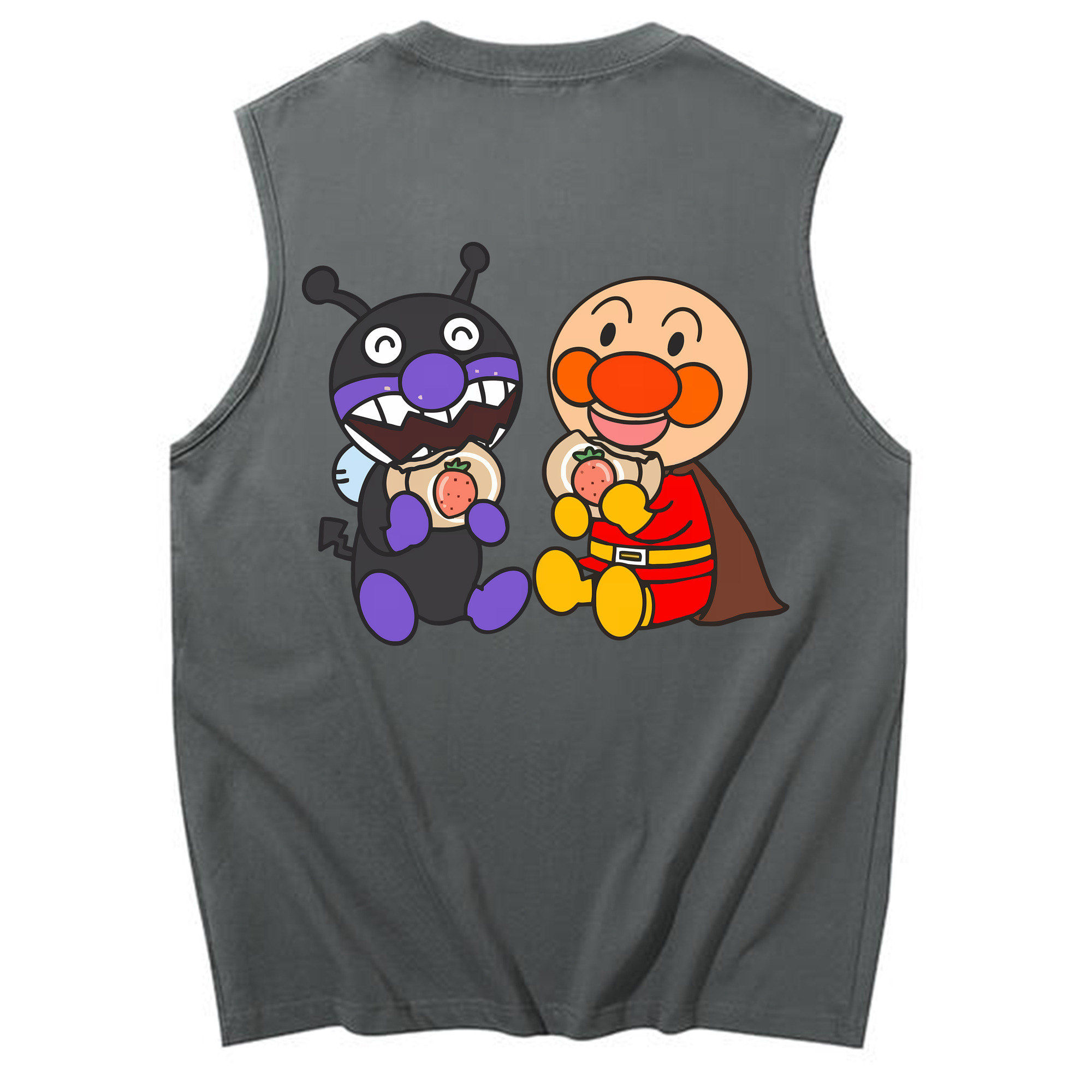 （画像用） アンパンマン Anpanman コットン100％タンクトップ（背面プリント）